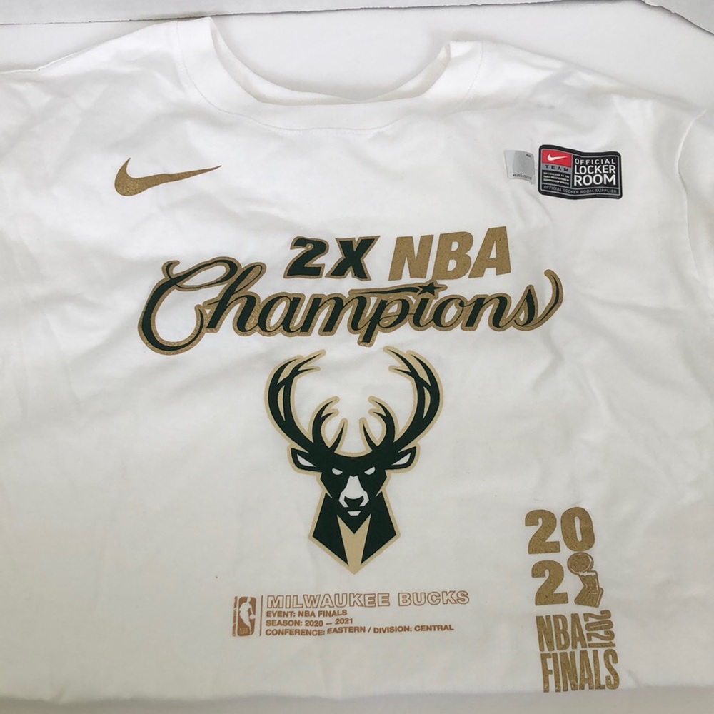 Milwaukee Bucks Nike 2021 NBA Finals T-Shirt